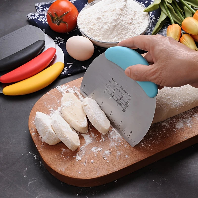Stainless Steel Bench Scraper – Dough Shaping & Cleanup Tool