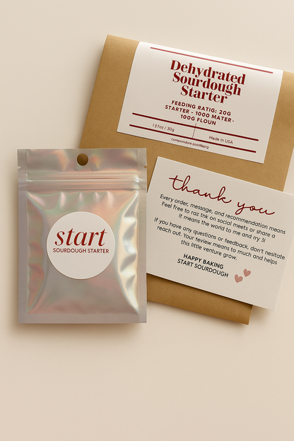 Dehydrated Sourdough Starter (Ships Worldwide!)